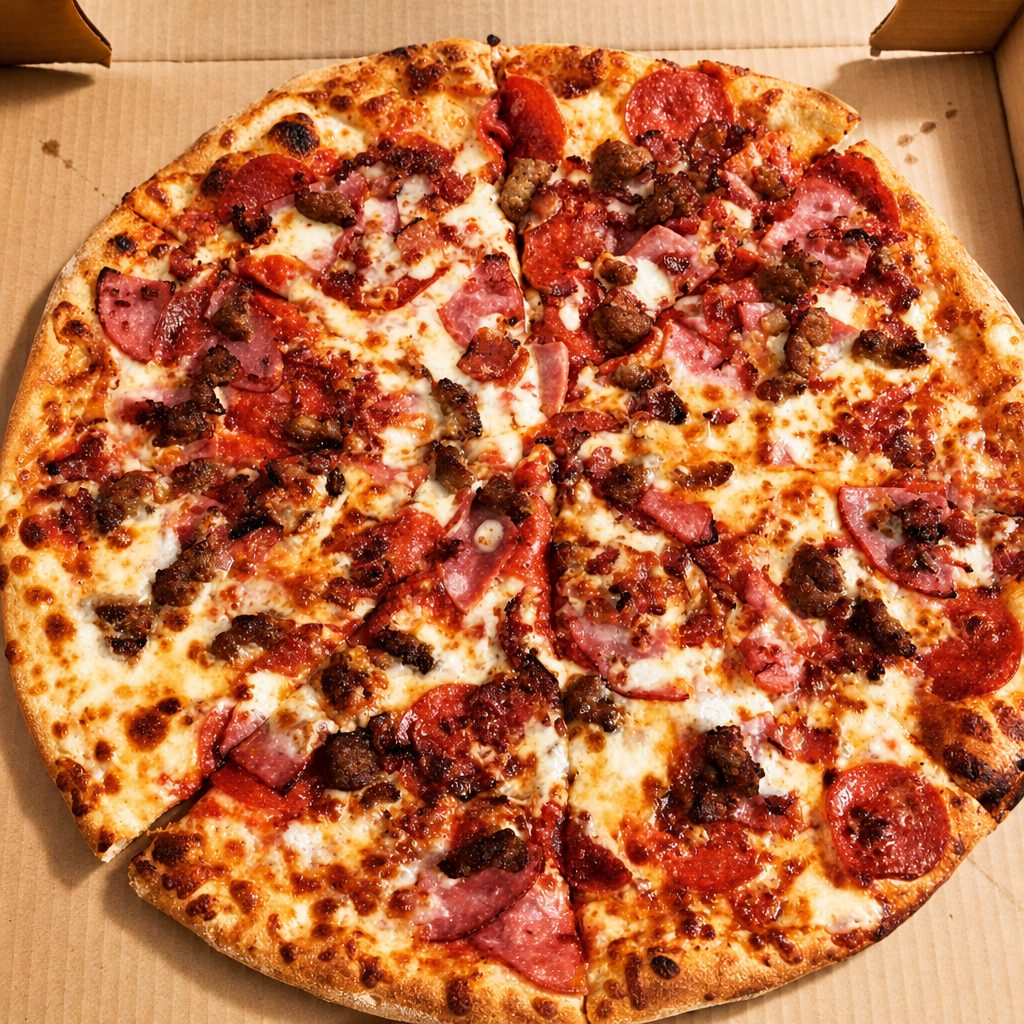 Meats Pizza.