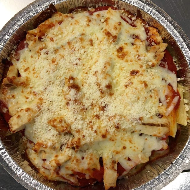 Chicken Parmesan Pasta.