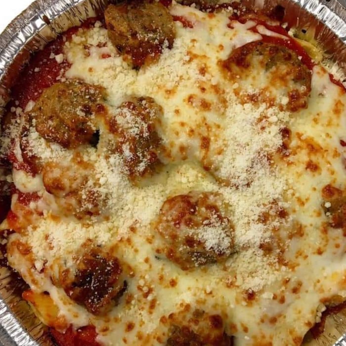 Meatball Parmesan Pasta.