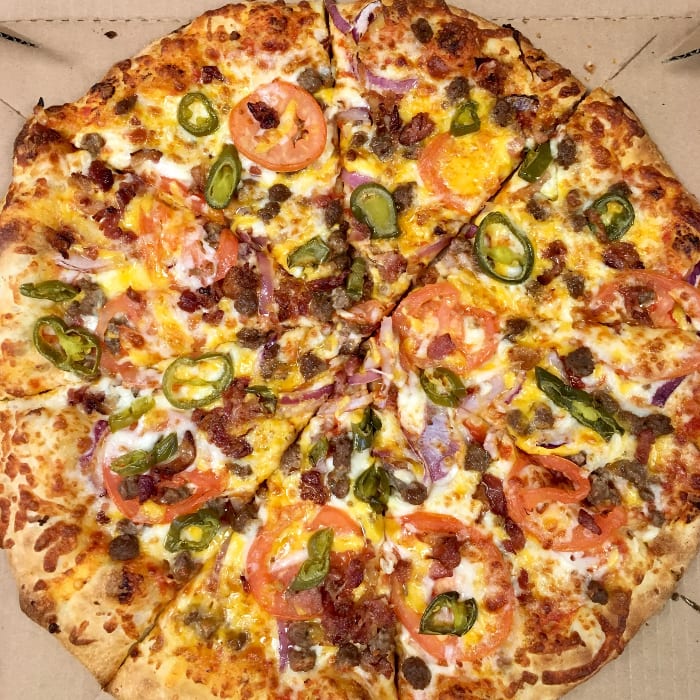 Jalapeno Burger Pizza.