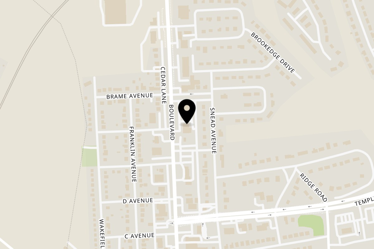 Map showing the location of Sgt. Pepper's Pizza on 2227 Boulevard in Colonial Heights